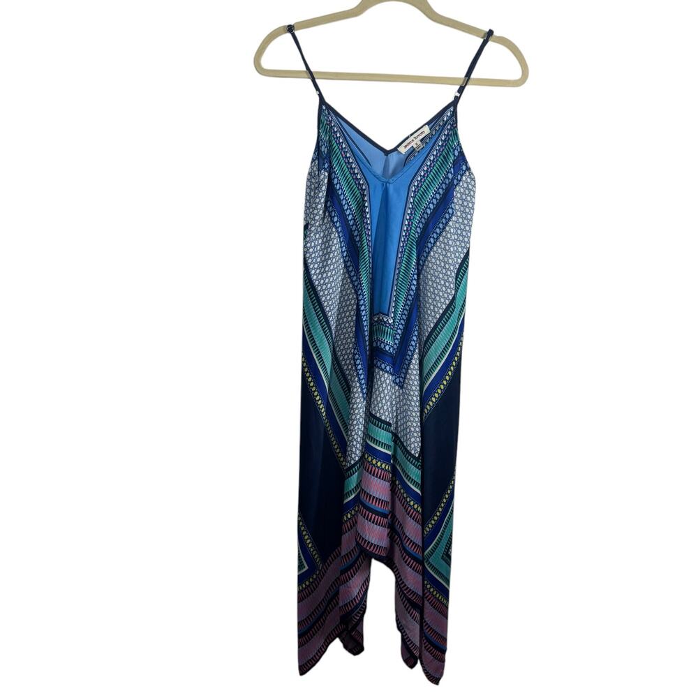 Jealous‎ Tomato Hanker-chief Dress Women S Blue Adjust Stripe Boho Spring Beach